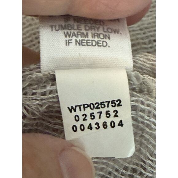 J. Jill Pure Linen Top Size Small Boxy Open Knit Lagenlook Coastal Relaxed Layer - Picture 6 of 9